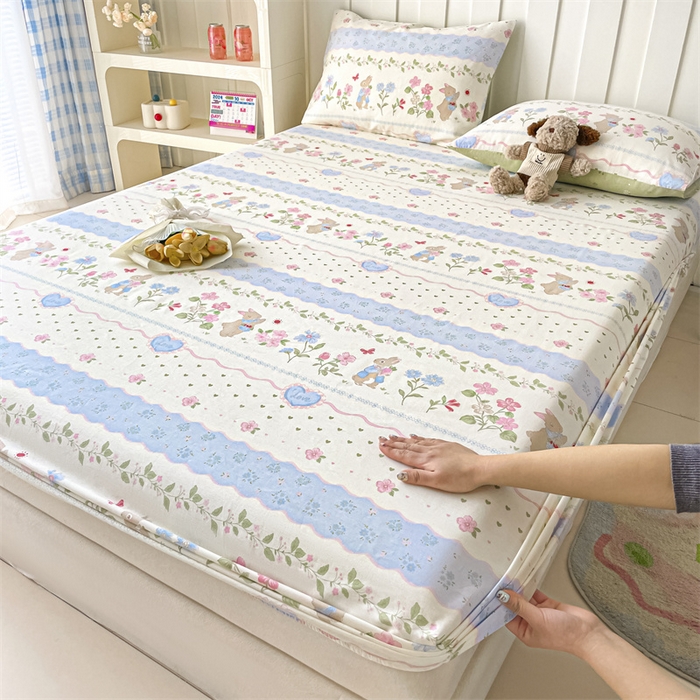 91家纺网 家纺一手货源 找家纺 （总）澜妃 2025新款12868全棉纯棉印花单床笠