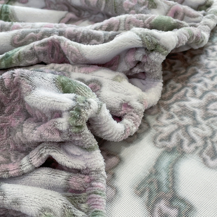 91家纺网 家纺一手货源 找家纺 库里梦家纺 2025网红直播热款美拉德加厚3D雕花牛奶绒床笠 小亭幽梦