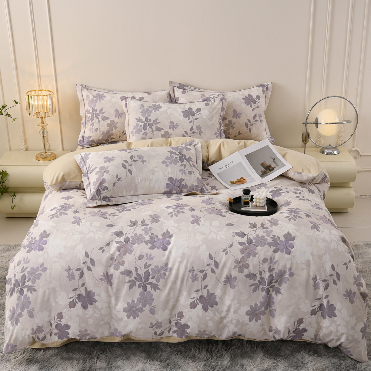 91家纺网 家纺一手货源 找家纺 （总）润淳家居 2025新款全棉生态磨毛数码印花四件套