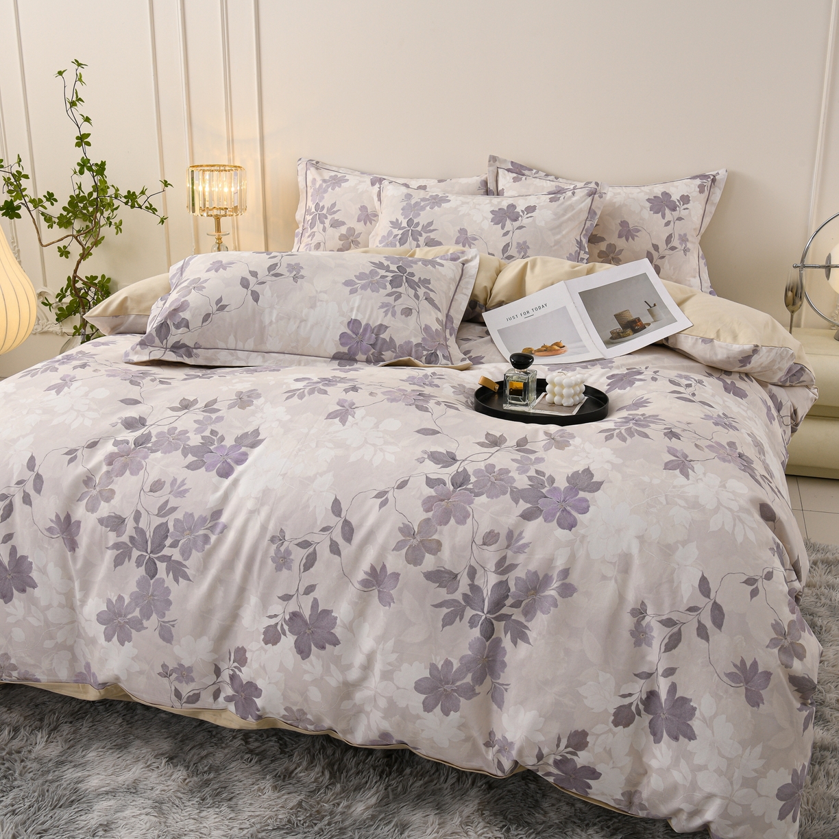 91家纺网 家纺一手货源 找家纺 （总）润淳家居 2025新款全棉生态磨毛数码印花四件套