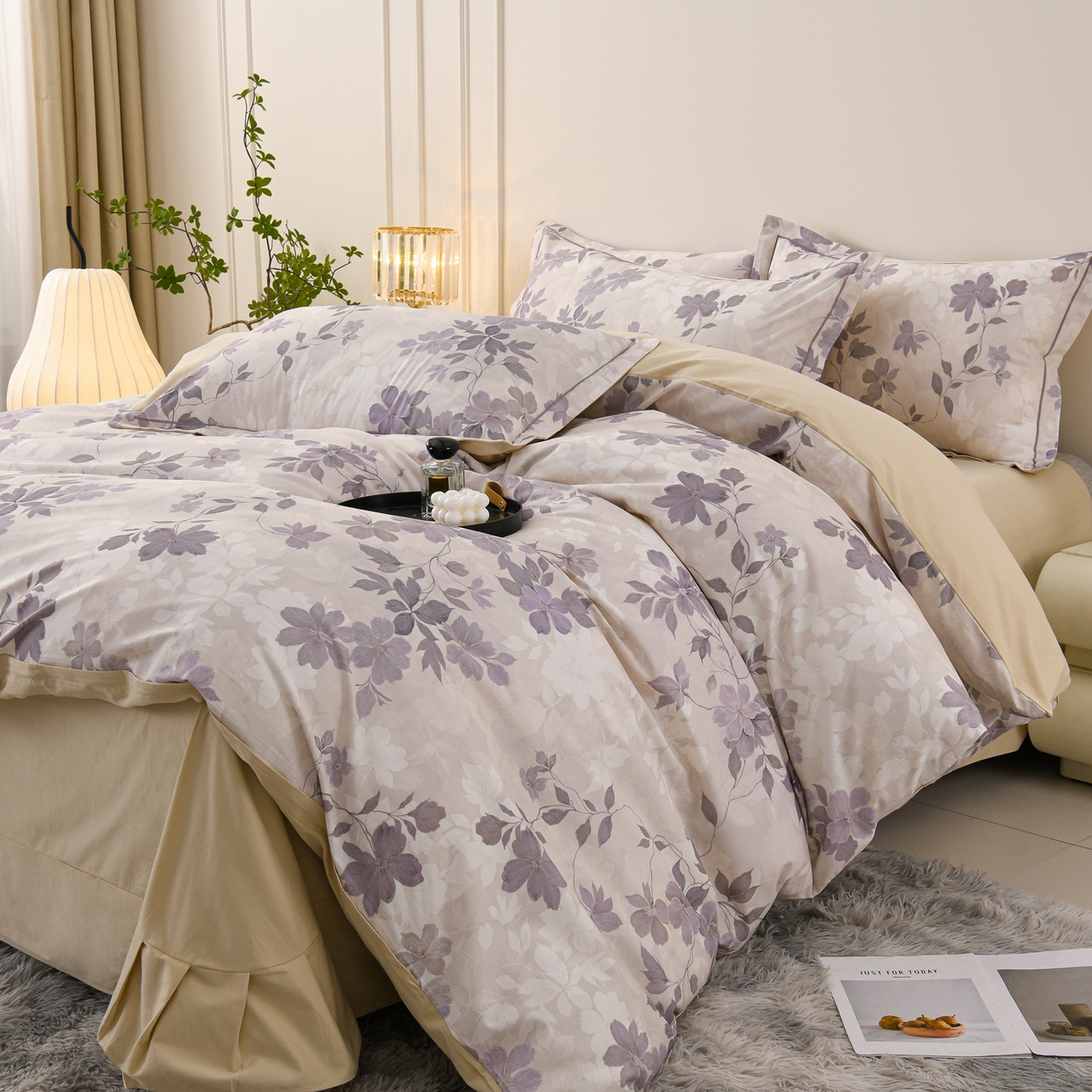 91家纺网 家纺一手货源 找家纺 （总）润淳家居 2025新款全棉生态磨毛数码印花四件套