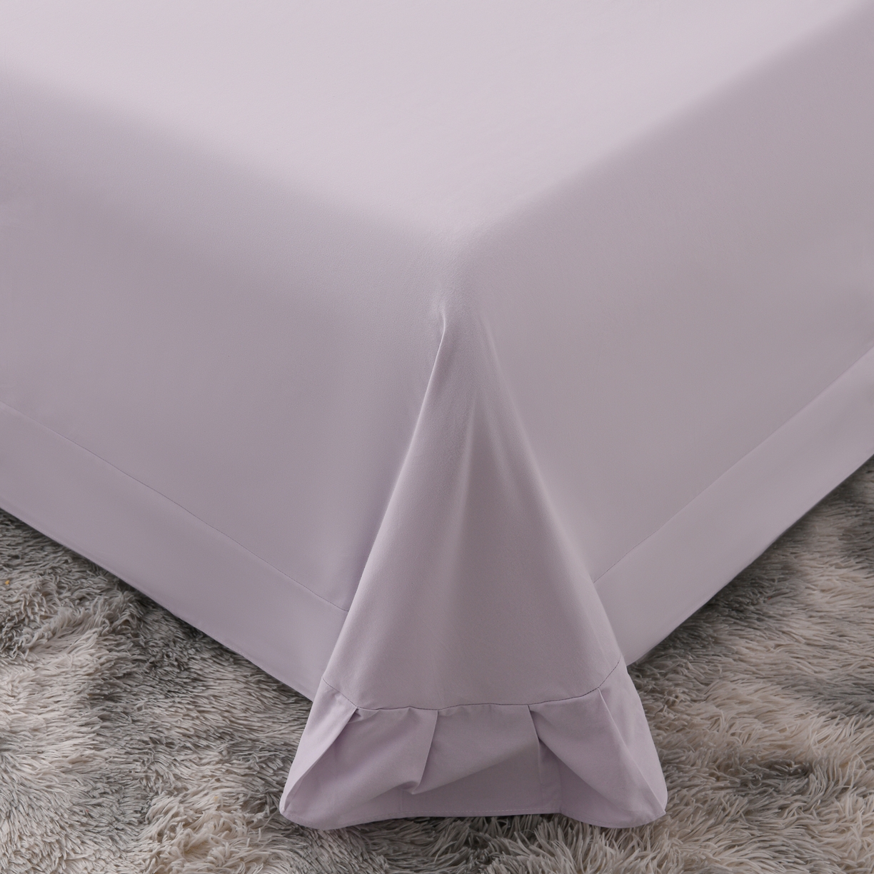 91家纺网 家纺一手货源 找家纺 润淳家居 2025新款全棉生态磨毛数码印花四件套 花暖香风 紫