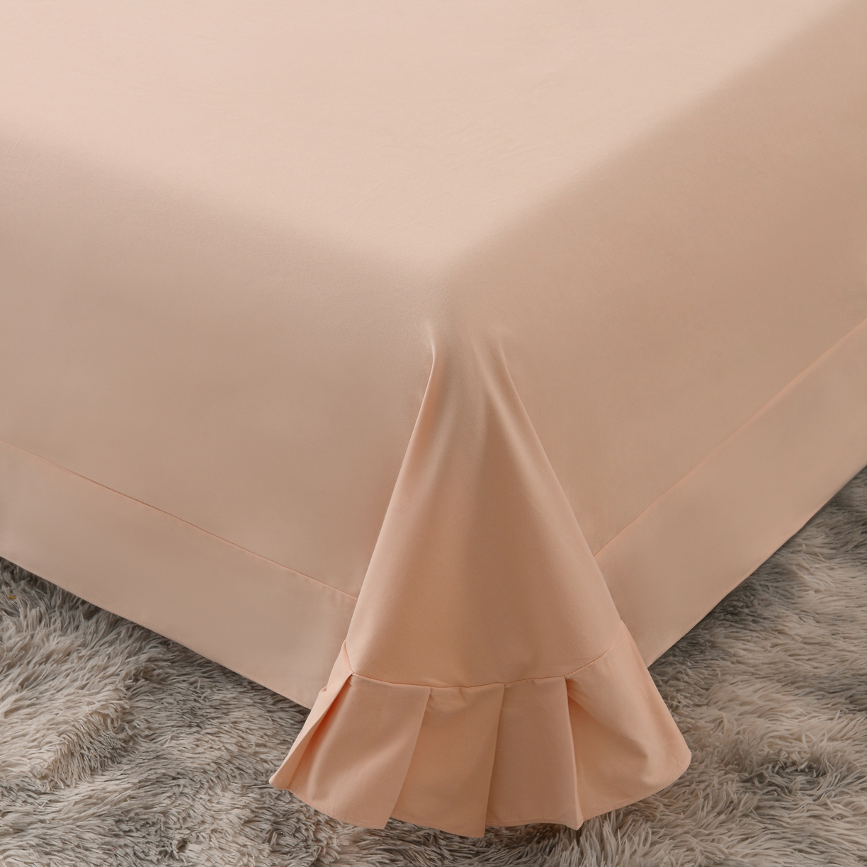 91家纺网 家纺一手货源 找家纺 润淳家居 2025新款全棉生态磨毛数码印花四件套 岚夕 咖