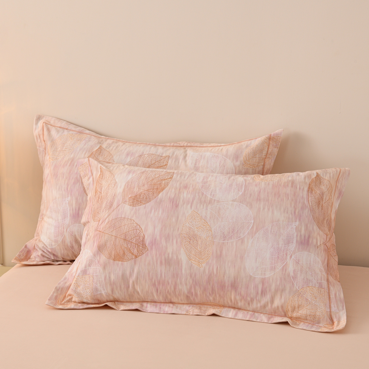 91家纺网 家纺一手货源 找家纺 润淳家居 2025新款全棉生态磨毛数码印花四件套 岚夕 咖