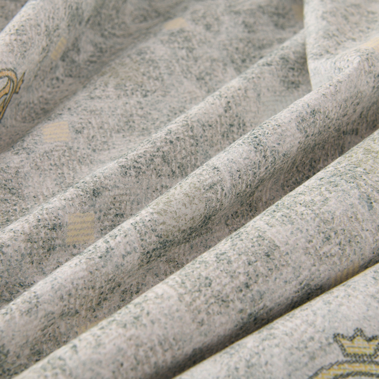 91家纺网 家纺一手货源 找家纺 润淳家居 2025新款全棉生态磨毛数码印花四件套 暮黎 绿