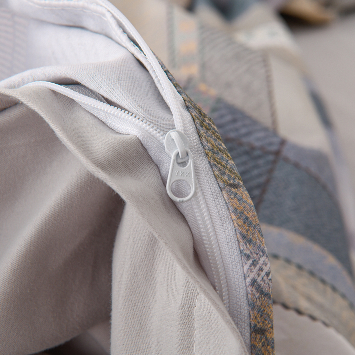 91家纺网 家纺一手货源 找家纺 润淳家居 2025新款全棉生态磨毛数码印花四件套 尚品 蓝