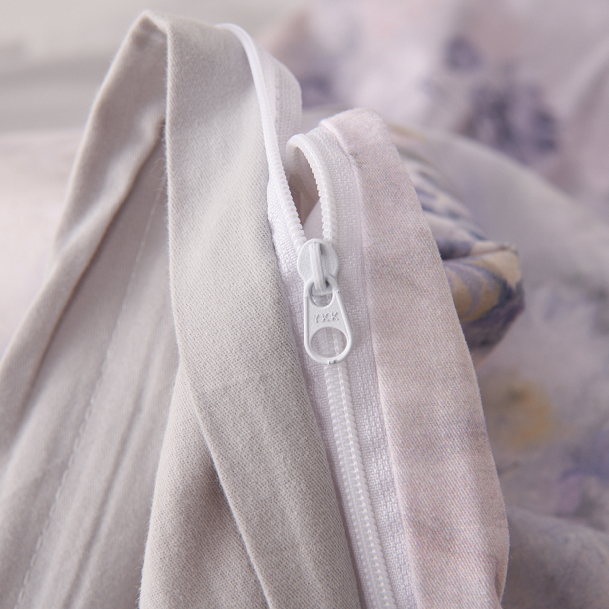 91家纺网 家纺一手货源 找家纺 润淳家居 2025新款全棉生态磨毛数码印花四件套 星绒 蓝