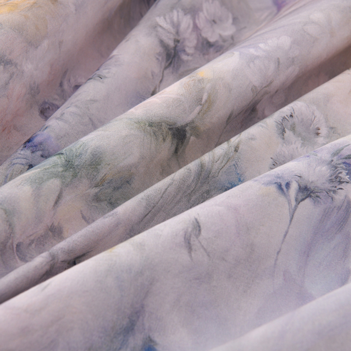 91家纺网 家纺一手货源 找家纺 润淳家居 2025新款全棉生态磨毛数码印花四件套 星绒 蓝