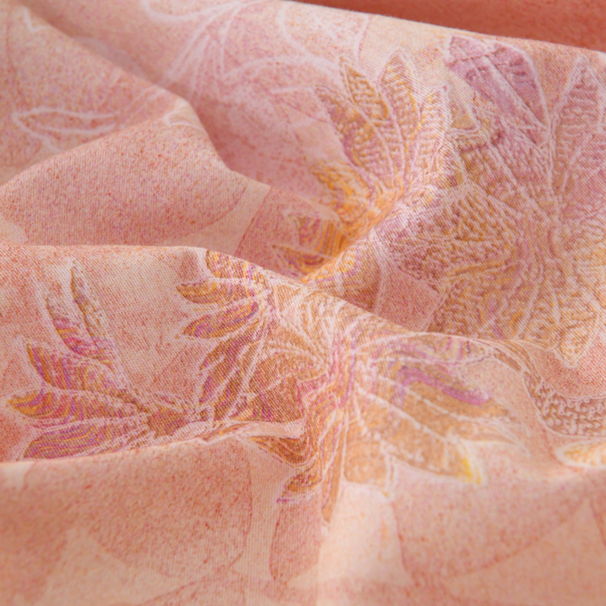 91家纺网 家纺一手货源 找家纺 润淳家居 2025新款全棉生态磨毛数码印花四件套 云海 玉