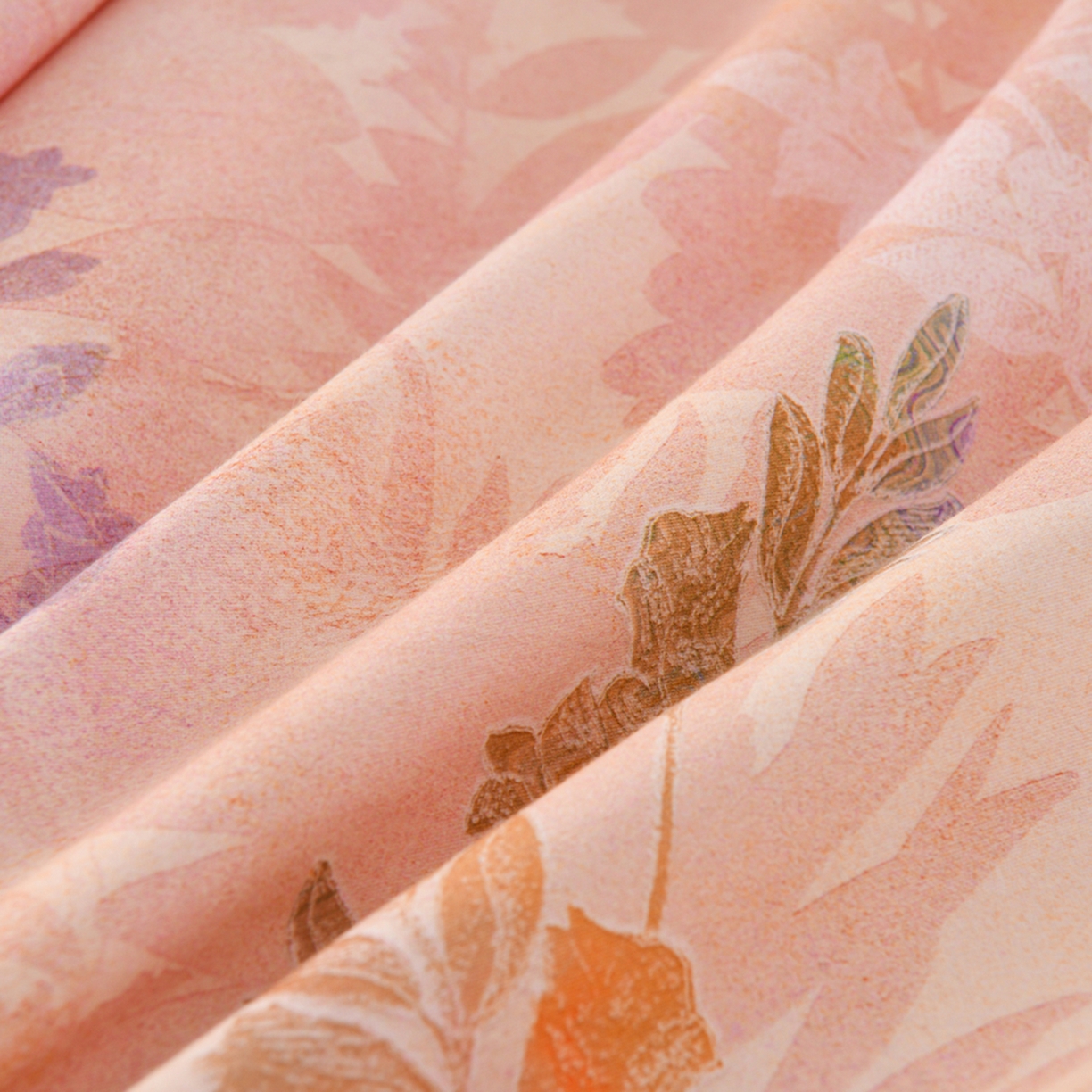 91家纺网 家纺一手货源 找家纺 润淳家居 2025新款全棉生态磨毛数码印花四件套 云海 玉