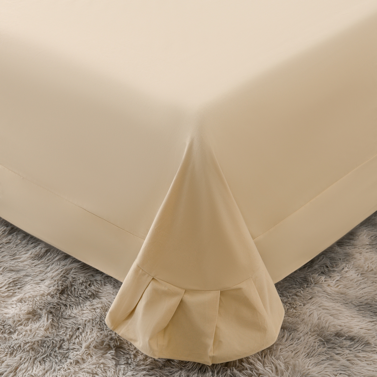 91家纺网 家纺一手货源 找家纺 润淳家居 2025新款全棉生态磨毛数码印花四件套 韵律 驼