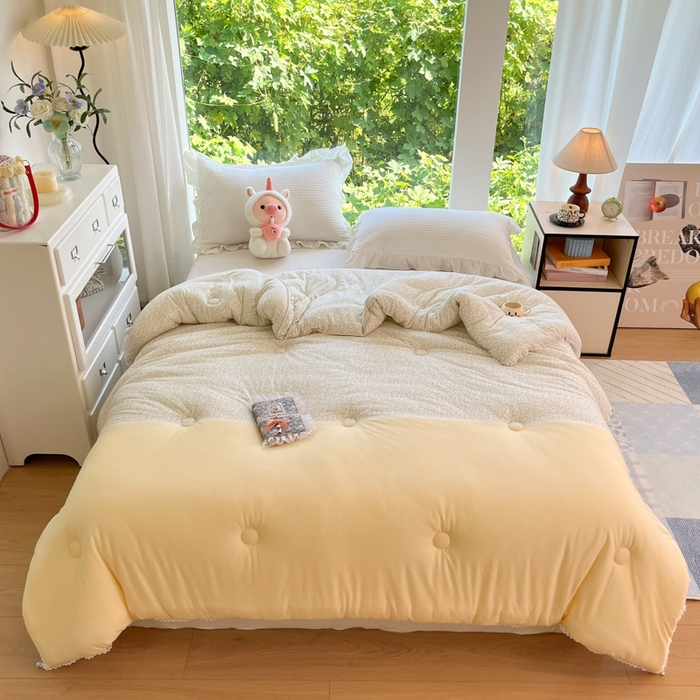 91家纺网 家纺一手货源 找家纺 大彩家居针织棉夏被子被芯春秋被冬被空调被夏凉被儿童被 格小花