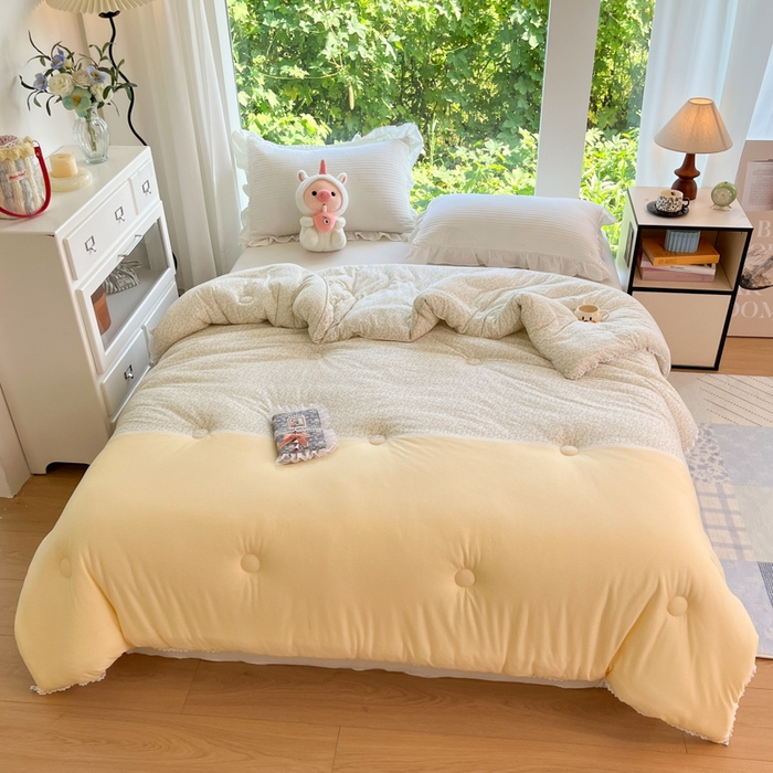 91家纺网 家纺一手货源 找家纺 大彩家居针织棉夏被子被芯春秋被冬被空调被夏凉被儿童被 格小花