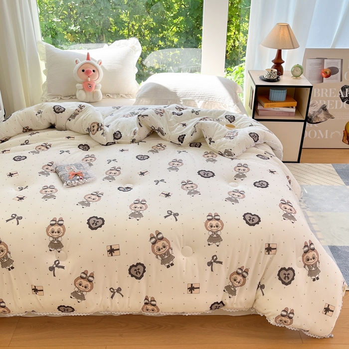 91家纺网 家纺一手货源 找家纺 大彩家居针织棉夏被子被芯春秋被冬被空调被夏凉被儿童被 千鸟布布