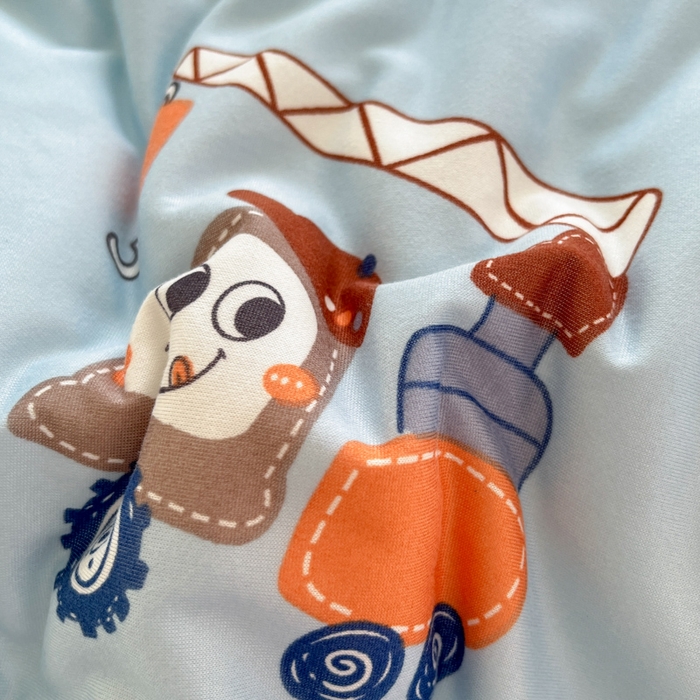 91家纺网 家纺一手货源 找家纺 大彩家居针织棉夏被子被芯春秋被冬被空调被夏凉被儿童被 挖掘小车