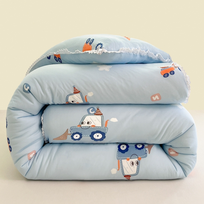 91家纺网 家纺一手货源 找家纺 大彩家居针织棉夏被子被芯春秋被冬被空调被夏凉被儿童被 挖掘小车