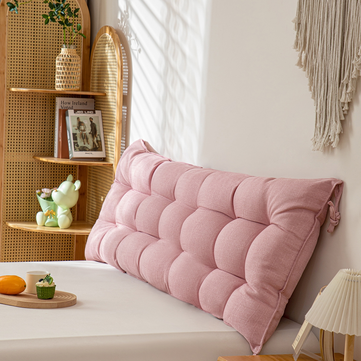 91家纺网 家纺一手货源 找家纺 （总）沐沐家纺 2026新款棉麻竹节沙发座椅垫床头靠背