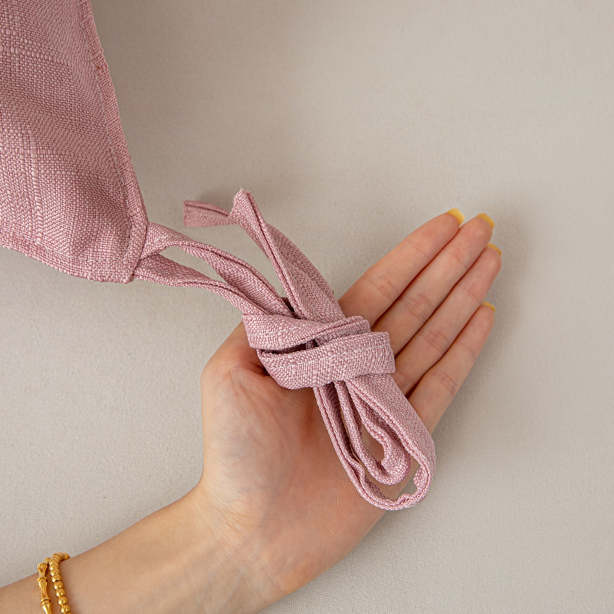 91家纺网 家纺一手货源 找家纺 沐沐家纺 2026新款棉麻竹节沙发座椅垫床头靠背 粉色