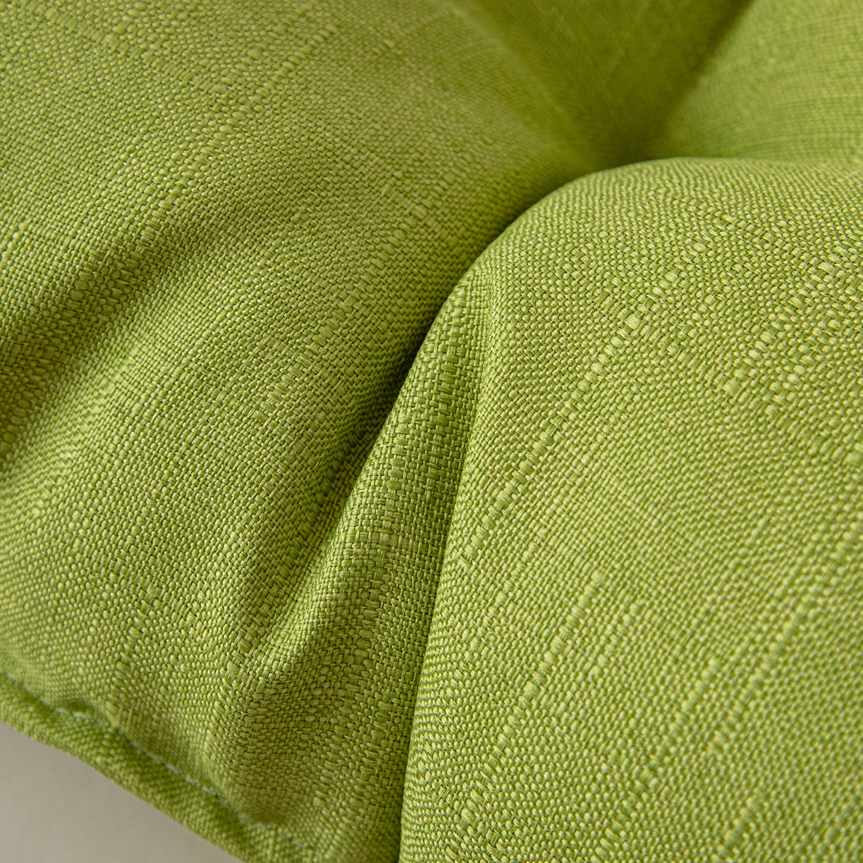 91家纺网 家纺一手货源 找家纺 沐沐家纺 2026新款棉麻竹节沙发座椅垫床头靠背 绿色