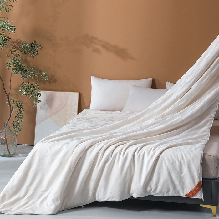 91家纺网 家纺一手货源 找家纺 （总）茧月家纺 2025新款纯棉小提花蚕丝被