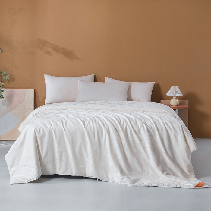 91家纺网 家纺一手货源 找家纺 （总）茧月家纺 2025新款纯棉小提花蚕丝被