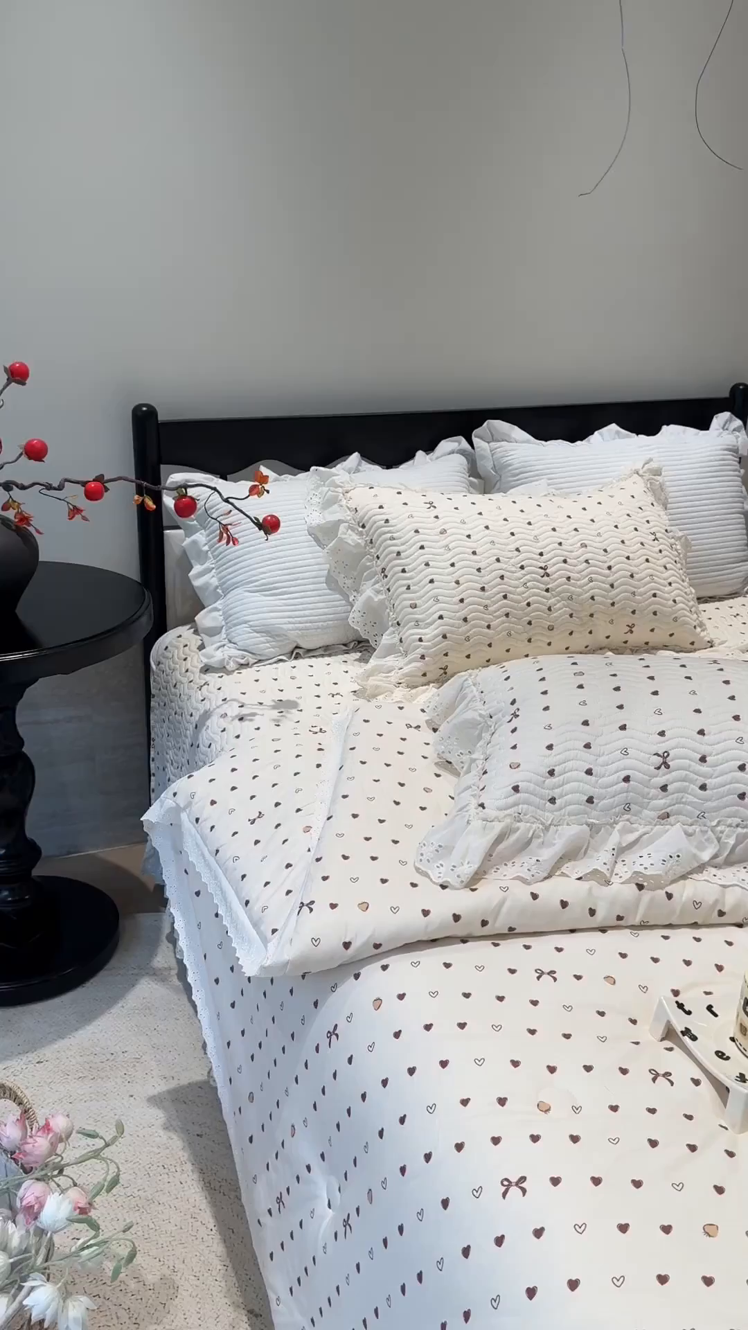 91家纺网 家纺一手货源 找家纺 （总）奈萝家纺 2025新款全棉蕾丝花边被套春秋被床盖四件套床盖三件套