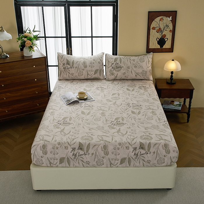 91家纺网 家纺一手货源 找家纺 （总）卢赛尔 2024新款小清新水洗糯糯四件套