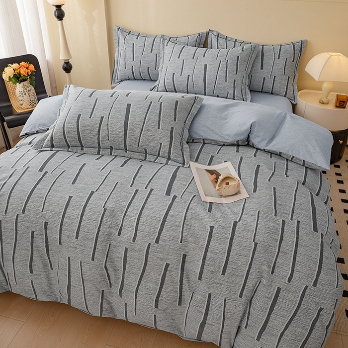 91家纺网 家纺一手货源 找家纺 博弈家纺 2025新款100%加厚全棉纯棉四件套喷气磨毛四件套-礼盒装 芳菲时光