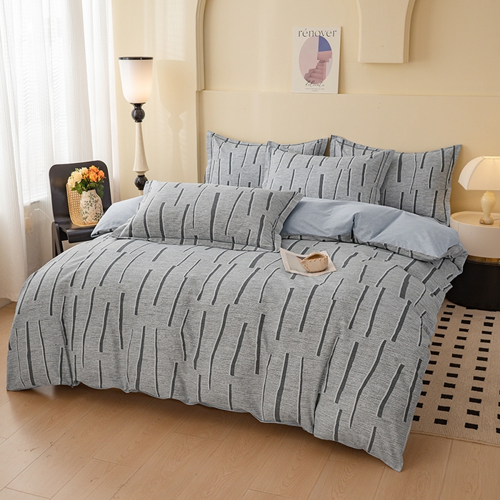 91家纺网 家纺一手货源 找家纺 博弈家纺 2025新款100%加厚全棉纯棉四件套喷气磨毛四件套-礼盒装 芳菲时光