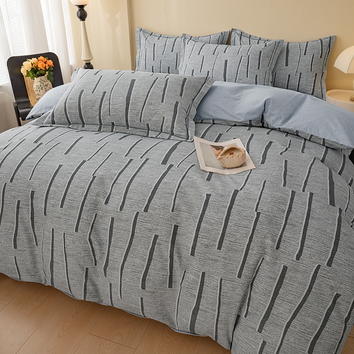 91家纺网 家纺一手货源 找家纺 博弈家纺 2025新款100%加厚全棉纯棉四件套喷气磨毛四件套-礼盒装 芳菲时光