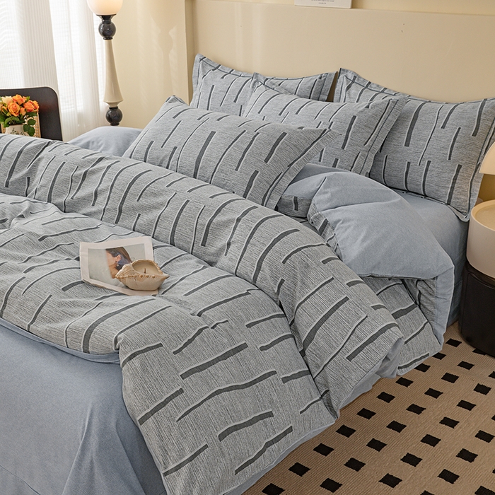 91家纺网 家纺一手货源 找家纺 博弈家纺 2025新款100%加厚全棉纯棉四件套喷气磨毛四件套-礼盒装 芳菲时光