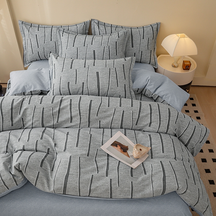 91家纺网 家纺一手货源 找家纺 博弈家纺 2025新款100%加厚全棉纯棉四件套喷气磨毛四件套-礼盒装 芳菲时光