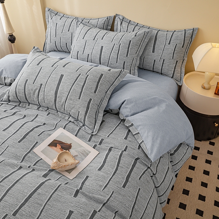 91家纺网 家纺一手货源 找家纺 博弈家纺 2025新款100%加厚全棉纯棉四件套喷气磨毛四件套-礼盒装 芳菲时光