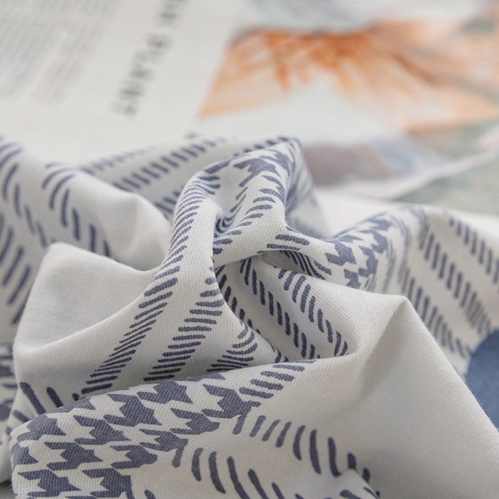 91家纺网 家纺一手货源 找家纺 博弈家纺 2025新款100%加厚全棉纯棉四件套喷气磨毛四件套-礼盒装 朝花夕拾