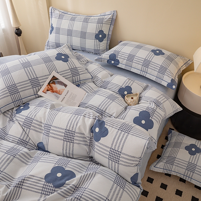 91家纺网 家纺一手货源 找家纺 博弈家纺 2025新款100%加厚全棉纯棉四件套喷气磨毛四件套-礼盒装 朝花夕拾