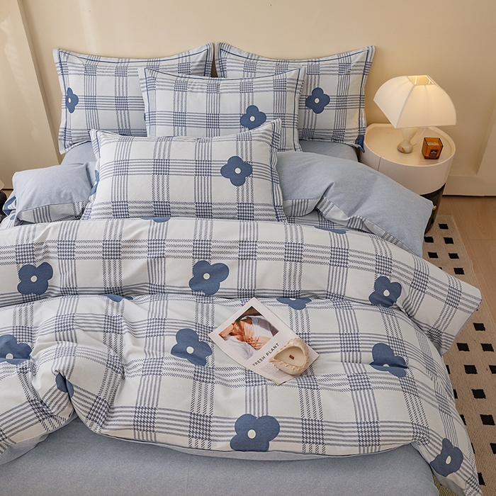 91家纺网 家纺一手货源 找家纺 博弈家纺 2025新款100%加厚全棉纯棉四件套喷气磨毛四件套-礼盒装 朝花夕拾