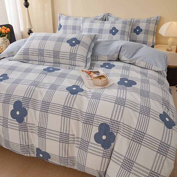 91家纺网 家纺一手货源 找家纺 博弈家纺 2025新款100%加厚全棉纯棉四件套喷气磨毛四件套-礼盒装 朝花夕拾