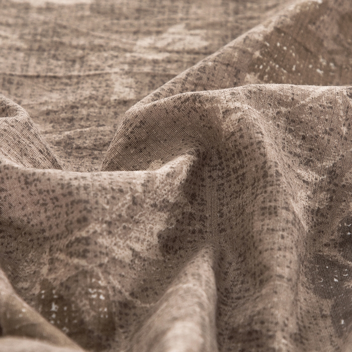 91家纺网 家纺一手货源 找家纺 卢赛尔 2025新款高克重皱皱复古原麻单床笠床笠三件套 风浅