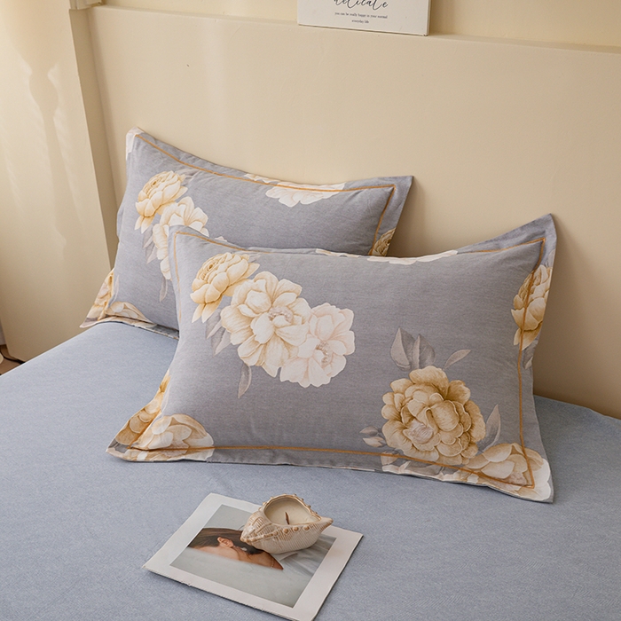 91家纺网 家纺一手货源 找家纺 博弈家纺 2025新款100%加厚全棉纯棉四件套喷气磨毛四件套-礼盒装 春和景明