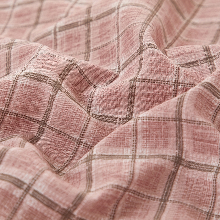 91家纺网 家纺一手货源 找家纺 卢赛尔 2025新款高克重皱皱复古原麻单床笠床笠三件套 红颜