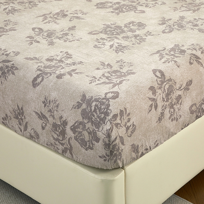 91家纺网 家纺一手货源 找家纺 卢赛尔 2025新款高克重皱皱复古原麻单床笠床笠三件套 花眠