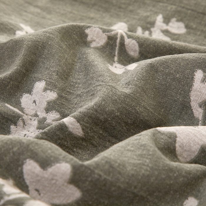 91家纺网 家纺一手货源 找家纺 卢赛尔 2025新款高克重皱皱复古原麻单床笠床笠三件套 森屿