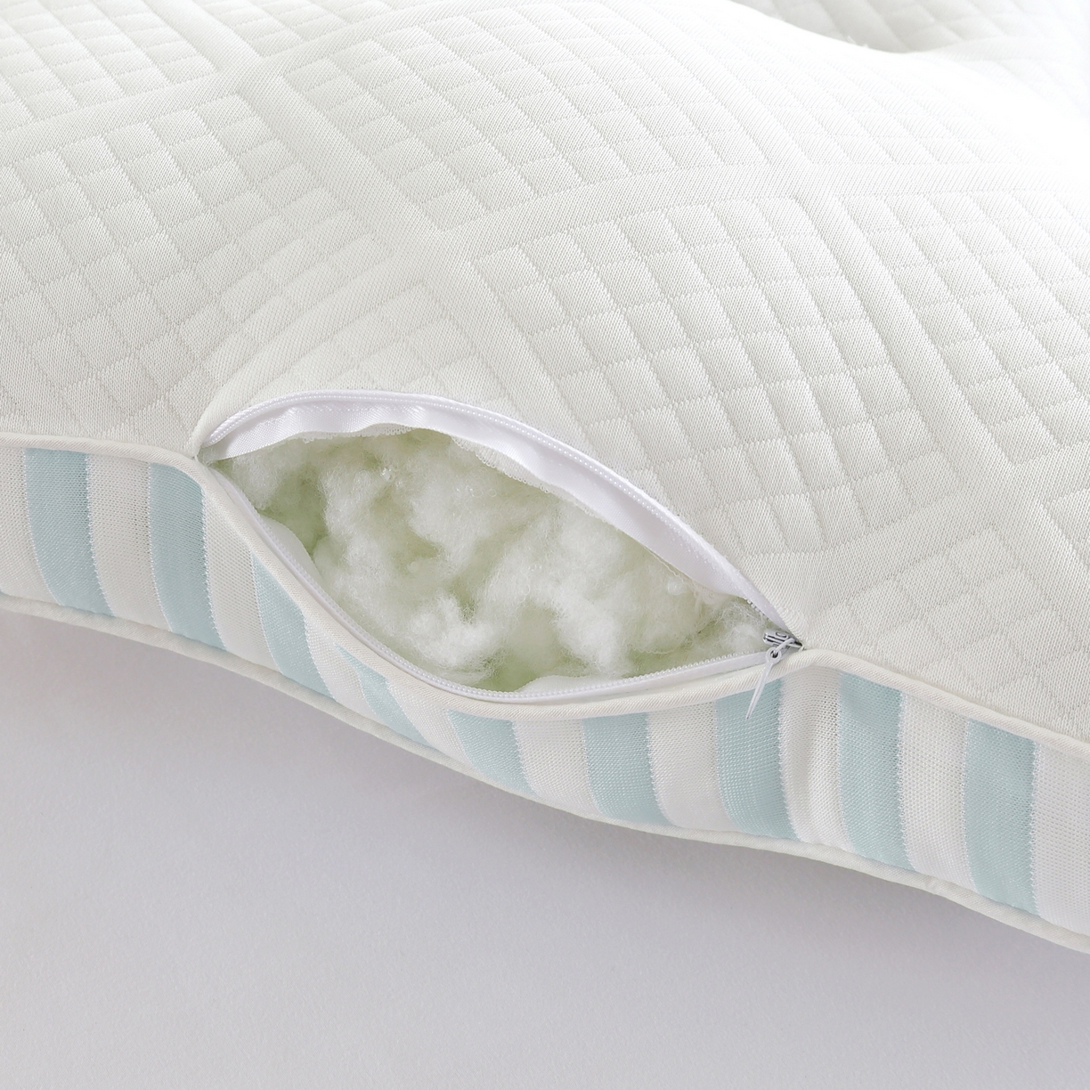 91家纺网 家纺一手货源 找家纺 佳梦达 2025新款针织棉羽丝棉枕枕头枕芯 蓝色