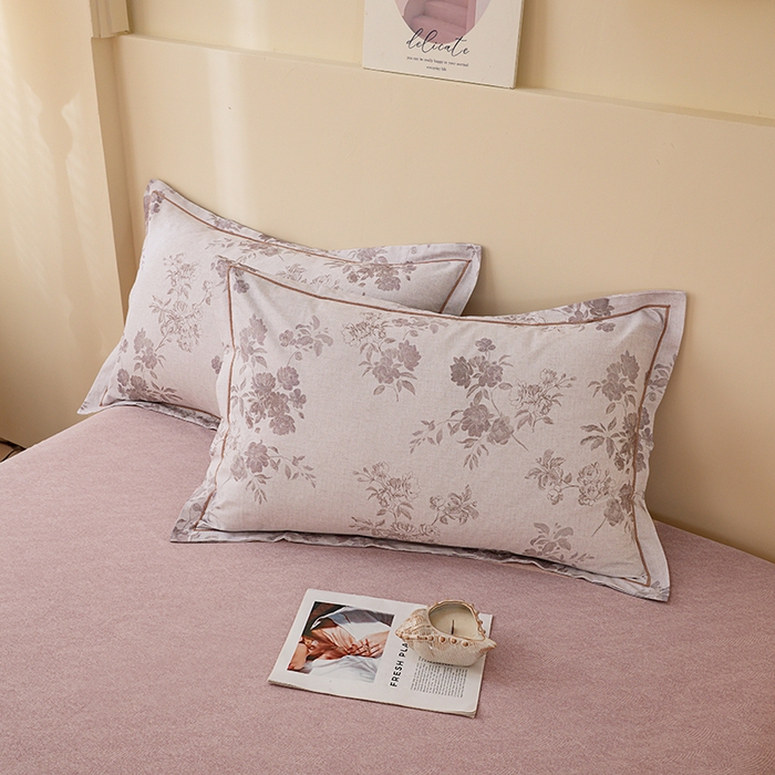 91家纺网 家纺一手货源 找家纺 博弈家纺 2025新款100%加厚全棉纯棉四件套喷气磨毛四件套-礼盒装 和风雅颂