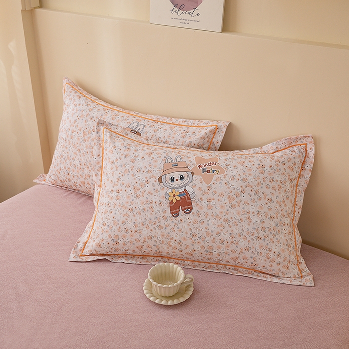 91家纺网 家纺一手货源 找家纺 博弈家纺 2025新款100%加厚全棉纯棉四件套喷气磨毛四件套-礼盒装 时尚布偶