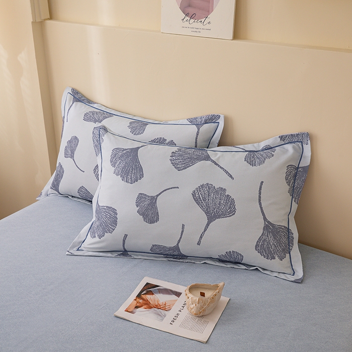 91家纺网 家纺一手货源 找家纺 博弈家纺 2025新款100%加厚全棉纯棉四件套喷气磨毛四件套-礼盒装 银杏飘香