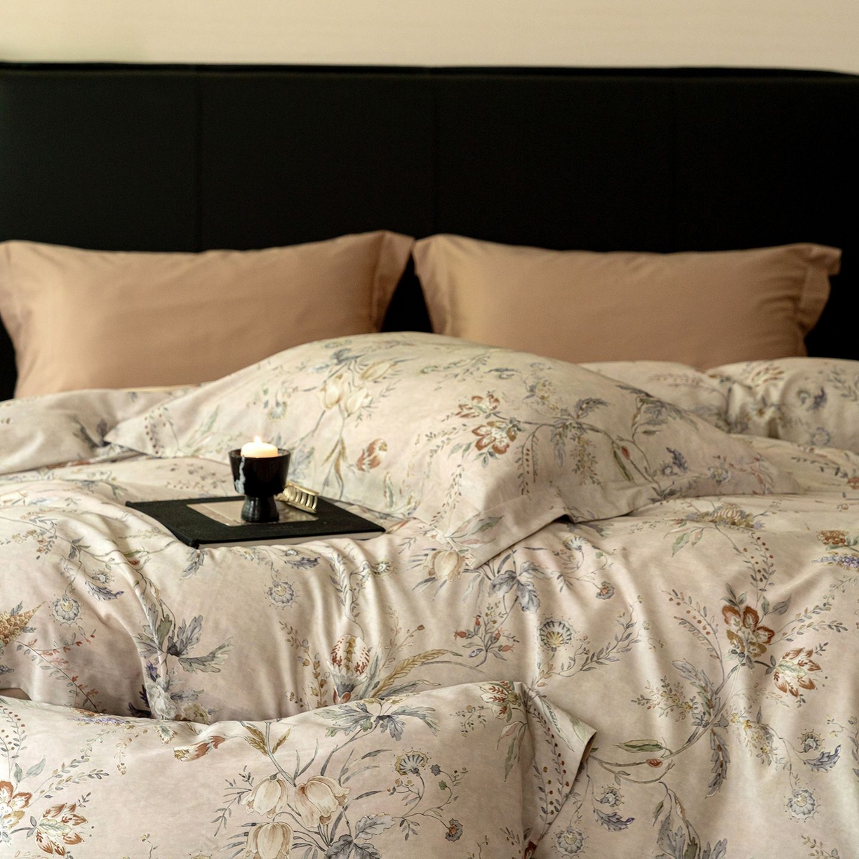 91家纺网 家纺一手货源 找家纺 （总）黛舒家居 2025新款天丝棉磨毛花卉四件套