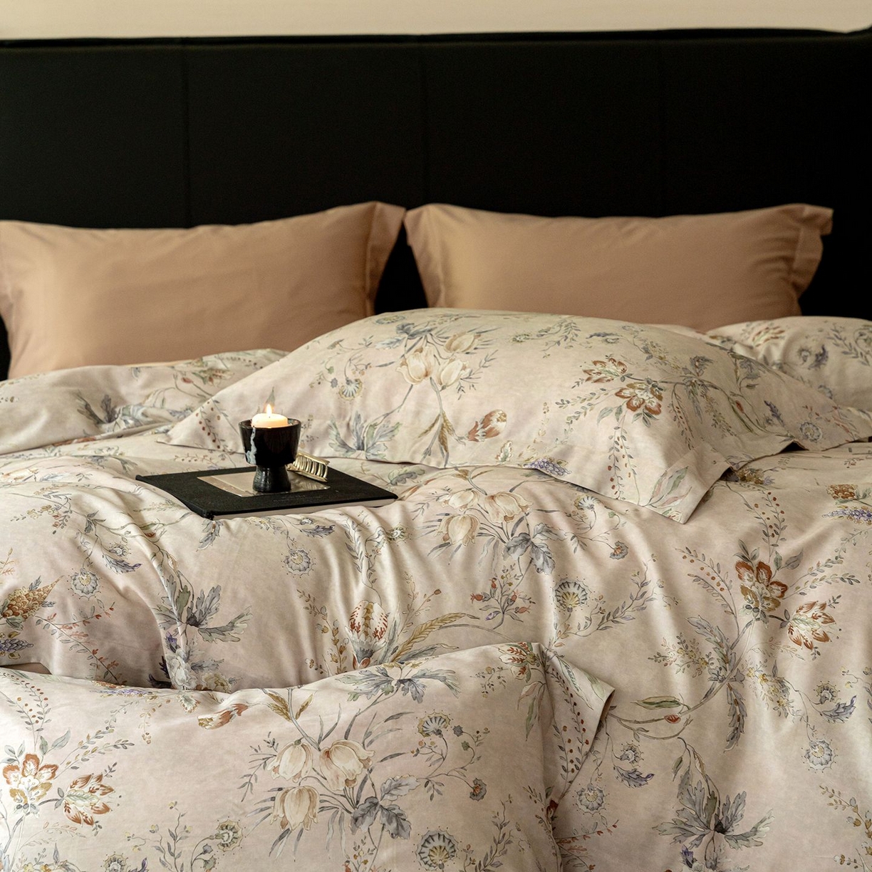 91家纺网 家纺一手货源 找家纺 （总）黛舒家居 2025新款天丝棉磨毛花卉四件套