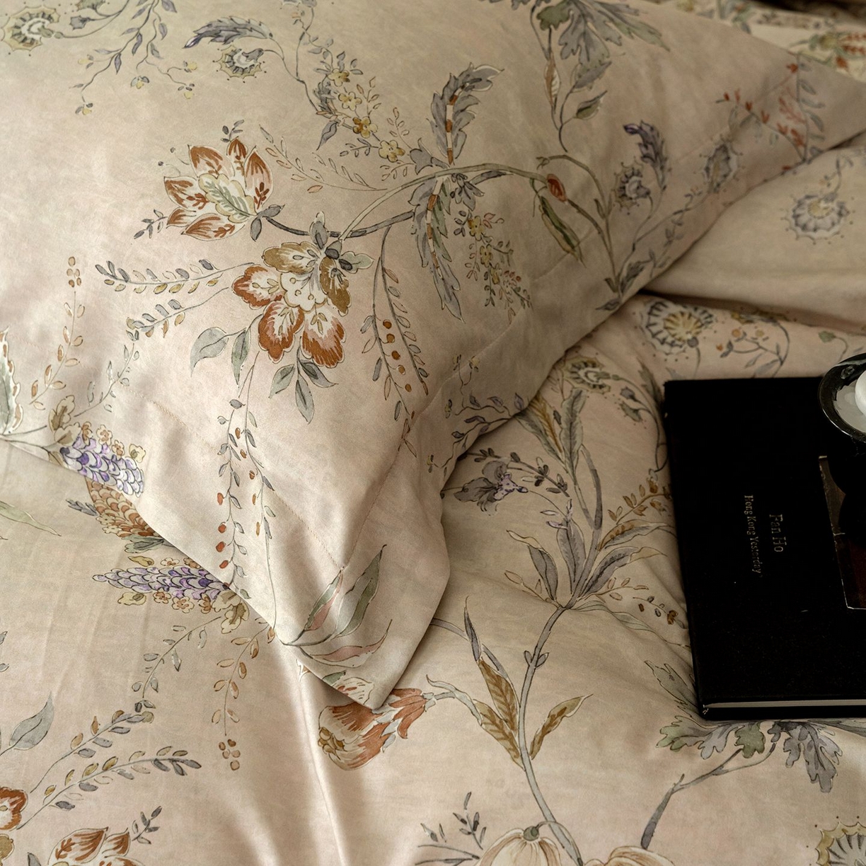 91家纺网 家纺一手货源 找家纺 黛舒家居 2025新款天丝棉磨毛花卉四件套 春浔