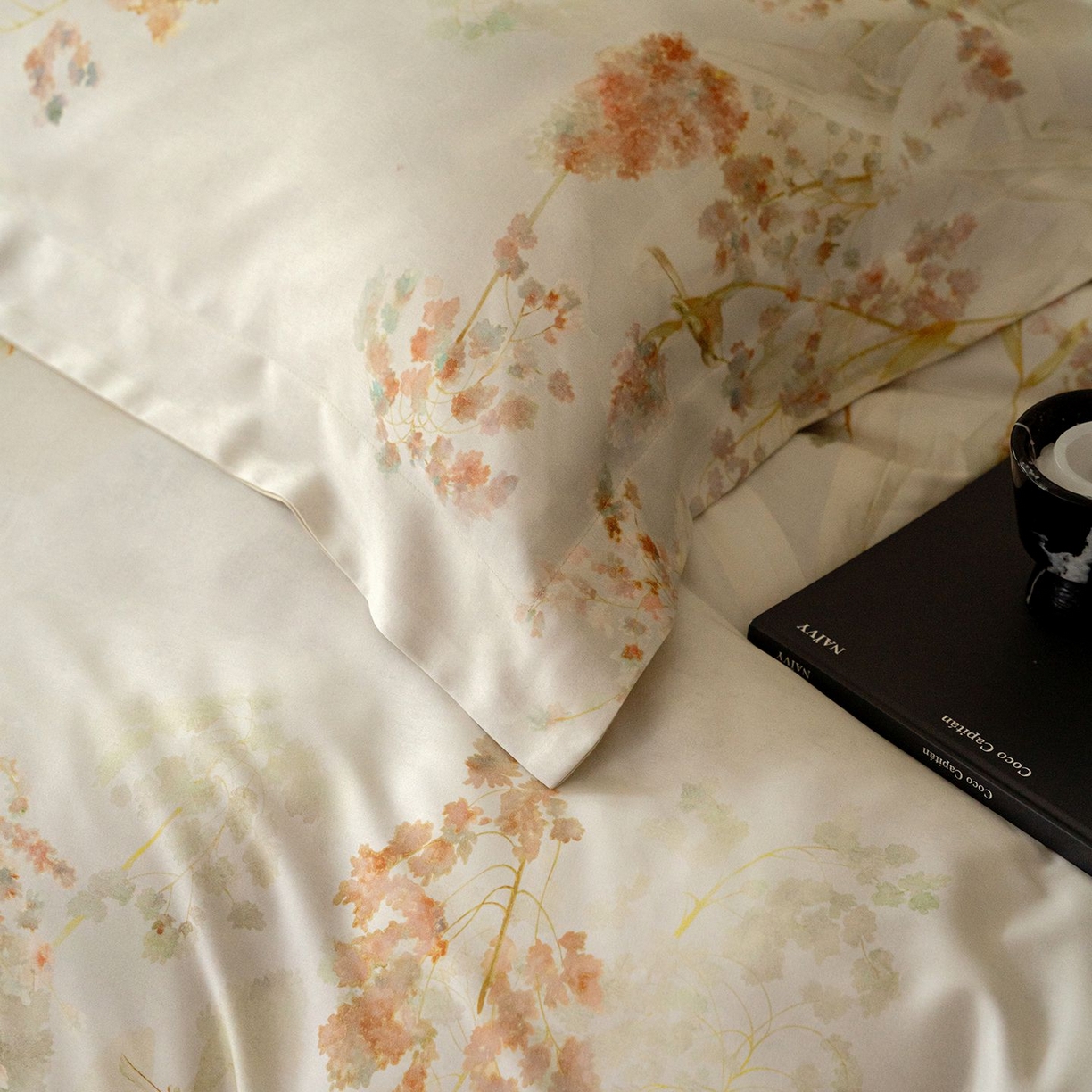 91家纺网 家纺一手货源 找家纺 黛舒家居 2025新款天丝棉磨毛花卉四件套 椿莳